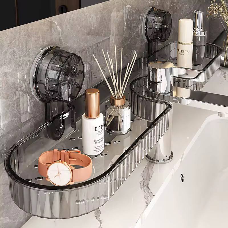 رف حمام عصري مزود بأكواب شفط Étagère à ventouse moderne pour salle de bain