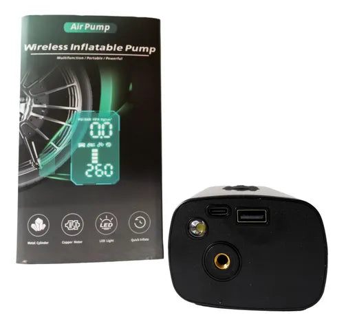 Compresseur d'air sans fil, pompe à air portable, gonfleur de pneus ضاغط هواء لاسلكي، مضخة هواء محمولة، منفاخ إطارات للسيارة