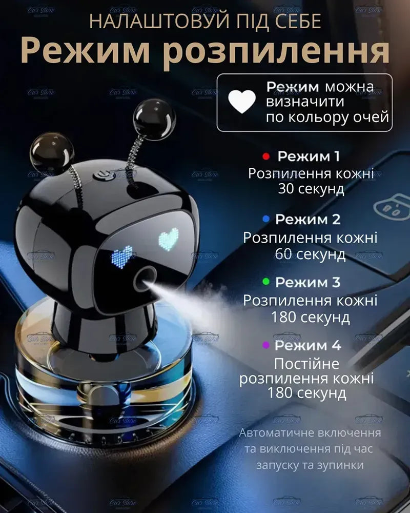 معطر جو للسيارة روبوت جو لونج أسود 50 مل Désodorisant pour voiture Robot Gu Long Noir 50 ml