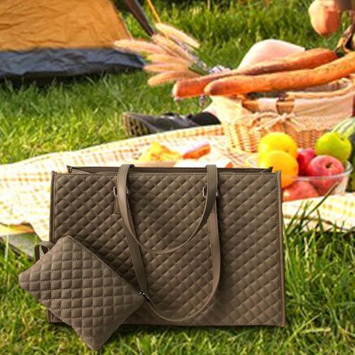 Sac à lunch isotherme pour femme حقيبة غداء نسائية معزولة مع حجرات متعددة الأغراض