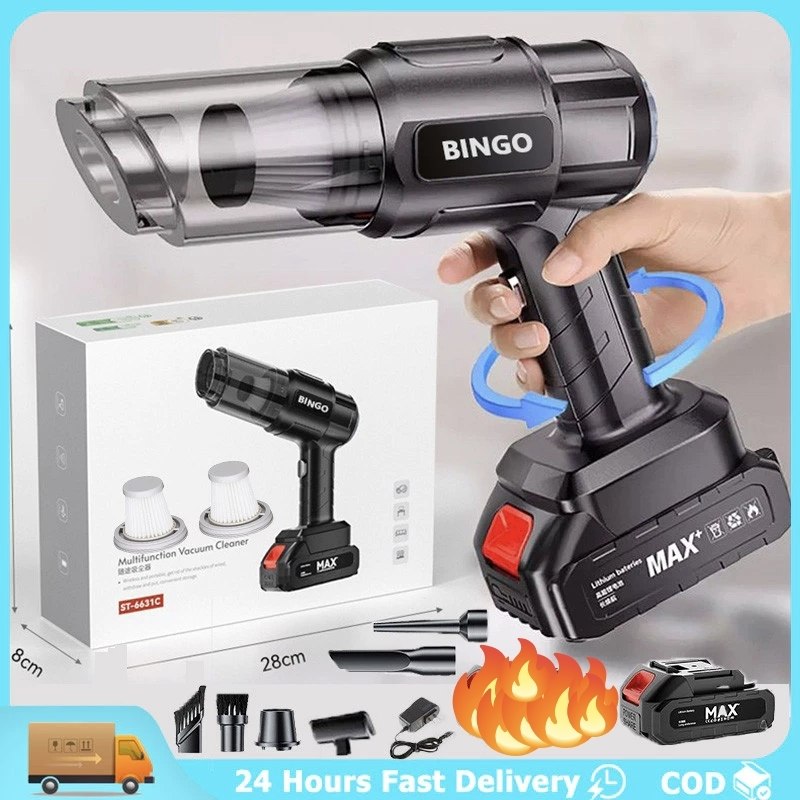 مكنسة يدوية لاسلكية قابلة لإعادة الشحن مزودة ببطارية طويلة الأمد Aspirateur à Main Sans Fil Rechargeable avec Batterie Longue Durée