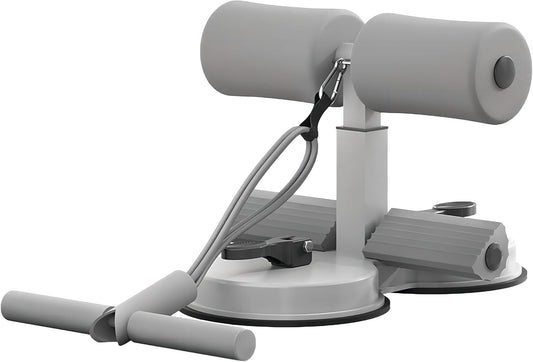 قضيب تمارين البطن، حامل أرضي محمول قابل للتعديل لتمارين البطن Barre d'abdominaux portable et réglable avec 2 ventouses puissantes et 1 bande de résistance