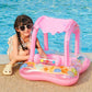عوامة نجاة قابلة للنفخ للسباحة مع مظلة للطفل Bouée De Sauvetage Flotteur De Natation Pour Bébé Gonflable Avec Pare Soleil
