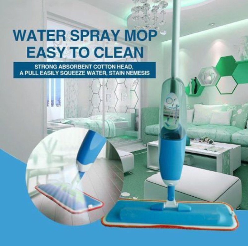 Nettoyeur Pulvérisation Multi-Fonction Healthy Mop Spray Balai مكنسة الرش