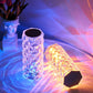 مصباح زجاجي شفاف بتصميم كريستال USB CHARGING Touch Lamp