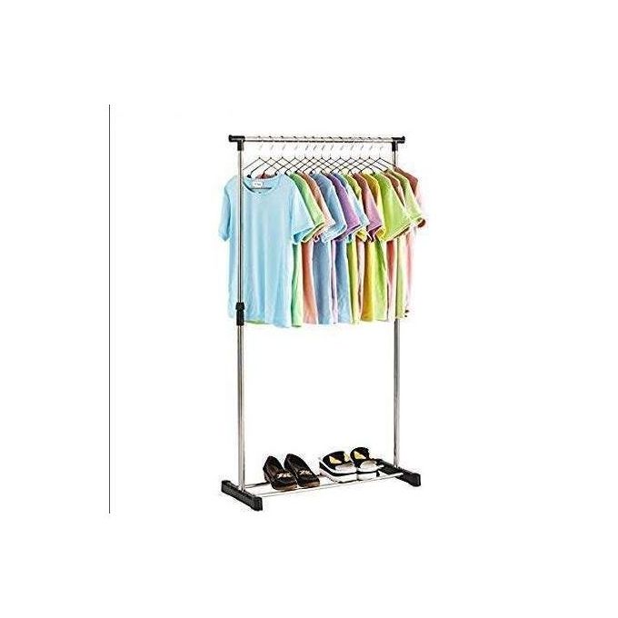 رف عرض الملابس  رف الأحذية SINGLE POLE TELESCOPIC CLOTHESRACK Présentoir à Vêtements, étagère à Chaussures
