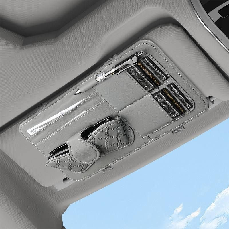 ملحقات حاجب الشمس، مشبك للنظارات وحامل للبطاقات Accessoires pour pare-soleil, clip pour lunettes et porte-cartes