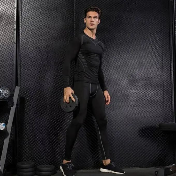 ملابس رياضية رجالية ضغط3 قطعة Sports Fitness Suit