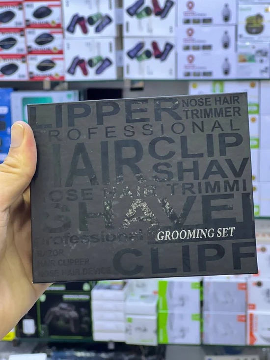 ماكينة حلاقة كهربائية احترافية 3 في 1 Tondeuse Électrique Professionnelle 3 en 1 Kit Grooming Homme