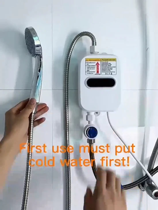 سخان مياه كهربائي فوري مع دش Chauffe-eau électrique instantané avec douche