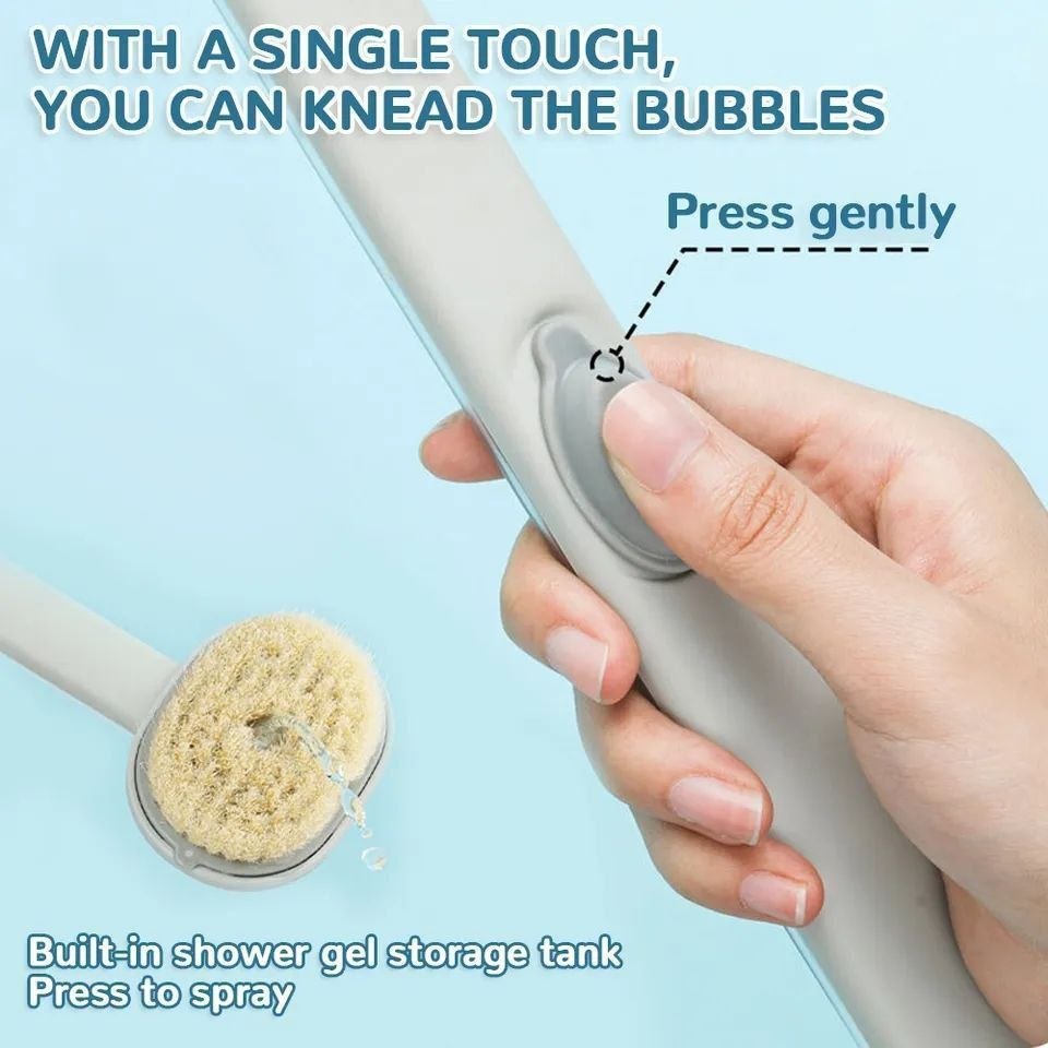 الحكاكة الطبية فرشاة استحمام ذات مقبض طويل Brosse de bain à long manche