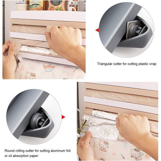 Distributeur des rouleaux de papier essuie-tout, de film alimentaire et de papier aluminium