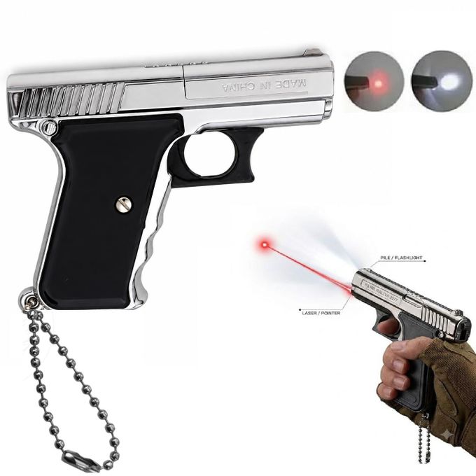 سلسلة مفاتيح ليزر صغيرة و مصباح محمول Mini Porte-Clés Laser et Lampe LED Portable