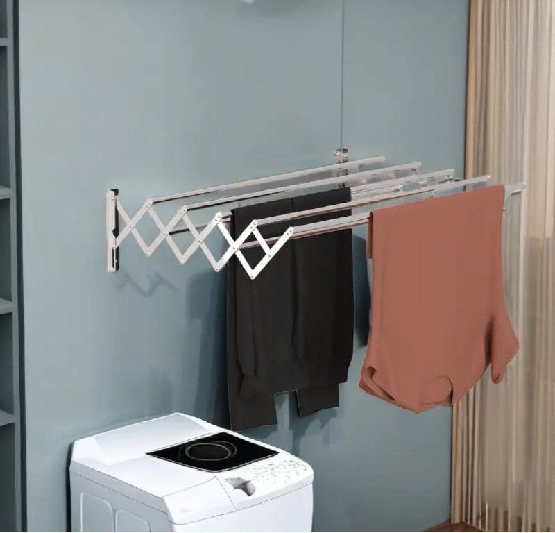 مجفف ملابس جداري قابل للتمدد بتصميم الأكورديون Sèche-linge mural extensible en accordéon