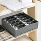 pack de 4 Boîtes de rangement pour sous-vêtement, pliable