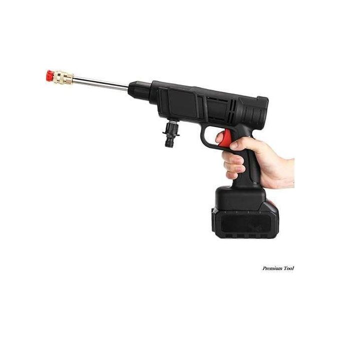 مسدس غسيل السيارات الكهربائي بخاخ ضغط عالي مع بطاريتين Pistolet de lavage électrique pour la voiture