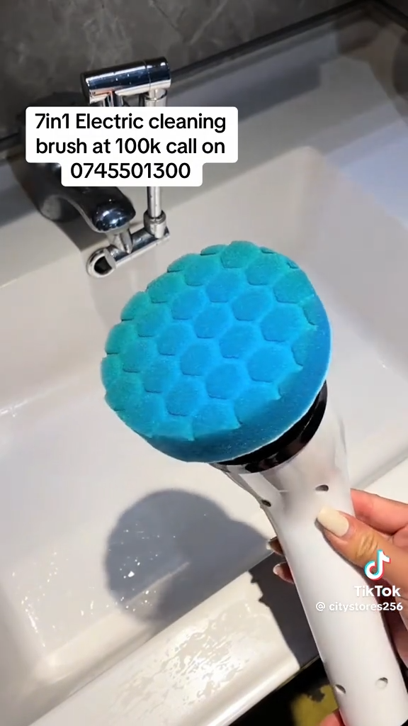 مجموعة من فرش التنظيف الكهربائية الدوارة Ensemble de brosses de nettoyage électriques rotatives