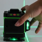 Niveau laser Weytoll 4D 16 lignes أداة تسوية متعددة الوظائف تعمل ببطارية ليثيوم قابلة لإعادة الشحن عبر منفذ USB، مزودة بمستوى ليزر بزاوية 3 درجات
