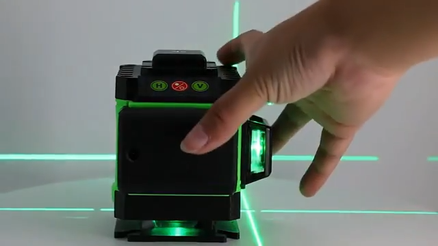 Niveau laser Weytoll 4D 16 lignes أداة تسوية متعددة الوظائف تعمل ببطارية ليثيوم قابلة لإعادة الشحن عبر منفذ USB، مزودة بمستوى ليزر بزاوية 3 درجات