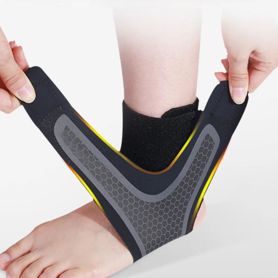 Attelle de cheville à Compression Réglable Sport Douleur Stabilisateur Tendon