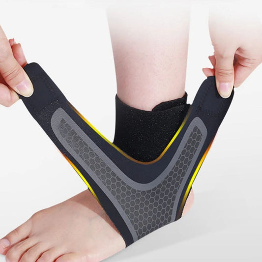 Attelle de cheville à Compression Réglable Sport Douleur Stabilisateur Tendon