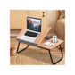 طاولة كمبيوتر محمول قابلة للطي مع وظائف متعددة Table de lit Support réglable et pliable, en MDF et métal