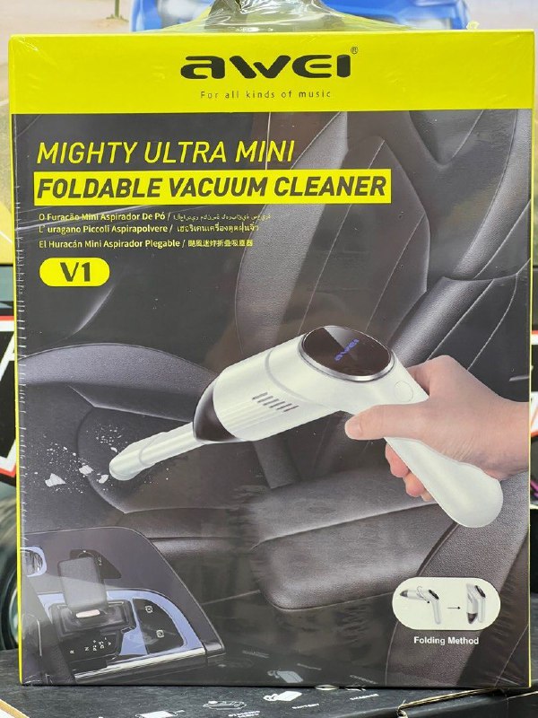 Foldable Vacuum Cleaner V1 Mini aspirateur de voiture sans fil et portable