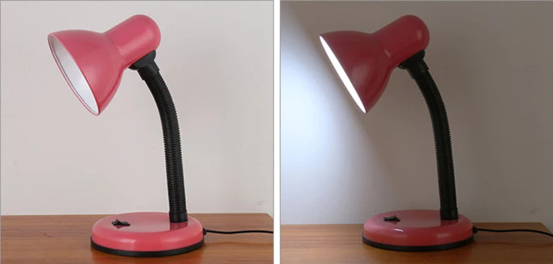 lampe de Table de lecture pour salon cou Flexible Desk Lamp Model 203 مصباح مكتبي LED للعناية بالعين E27