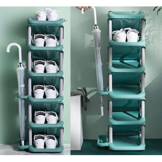 Étagère à Chaussures Verticale à Plusieurs Niveaux رف أحذية رأسي متعدد الطبقات