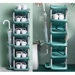 Étagère à Chaussures Verticale à Plusieurs Niveaux رف أحذية رأسي متعدد الطبقات