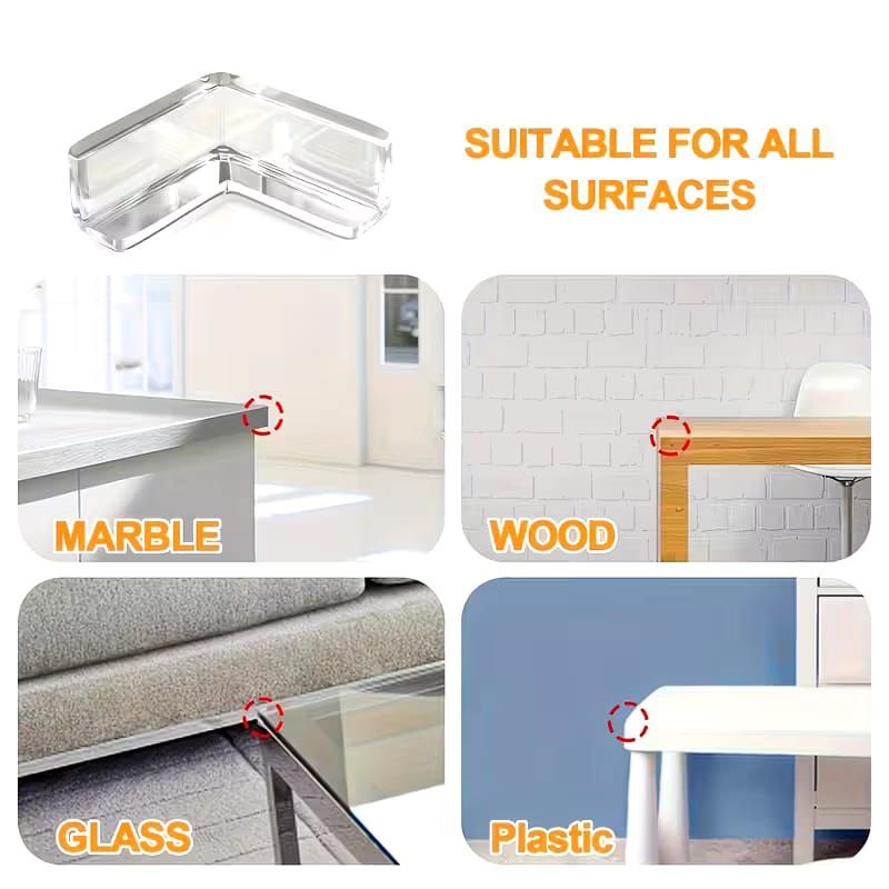 Lot de 10 protections d'angle en silicone pour tables عبوة من 10 واقيات زوايا سيليكون للطاولات