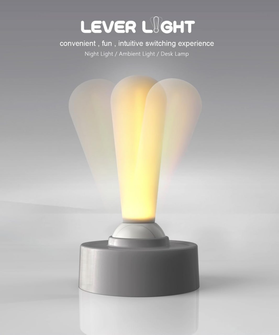 مصباح ليلي محمول يعمل بمفتاح تبديل، مزود بعصا تحكم، قابل لإعادة الشحن Lampe à interrupteur à levier, veilleuse portable avec joystick