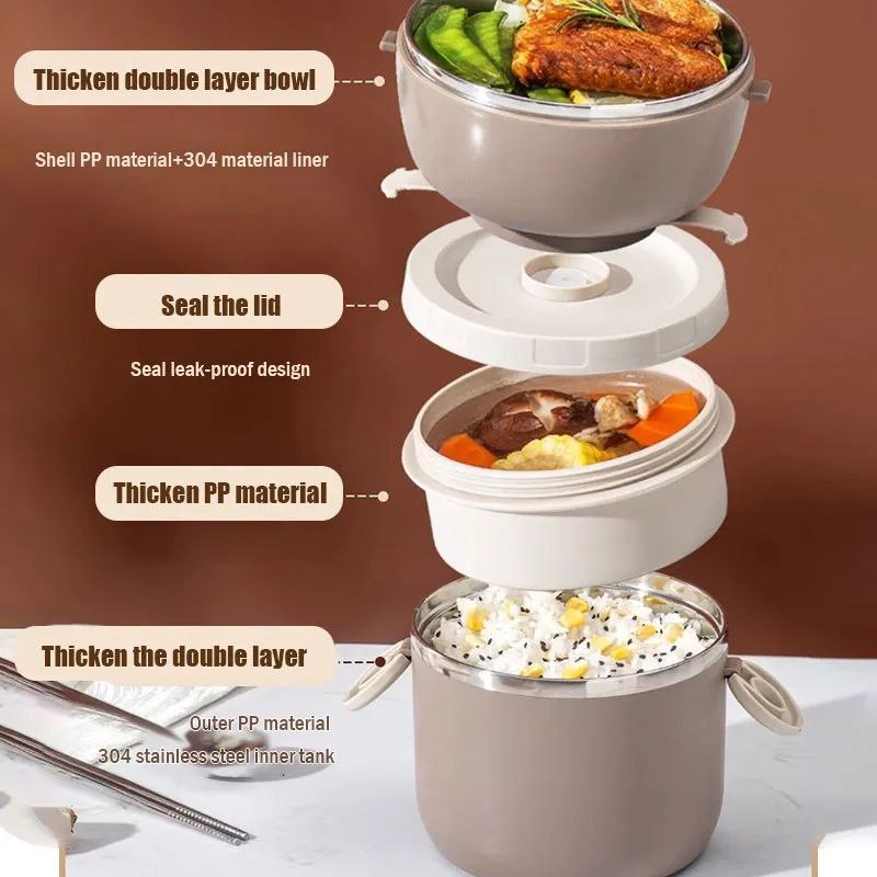 Lunch box boîte repas isotherme Inox