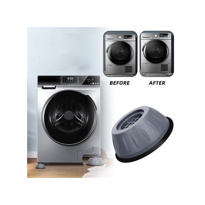 4 قطعة حامل غسالة مضاد للاهتزاز ، وسادات مضادة للاهتزاز 4pcs Support de machine à laver anti-vibration, Tampons antivibration