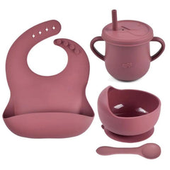 طقم طعام للأطفال سيليكون Silicone baby cutlery set