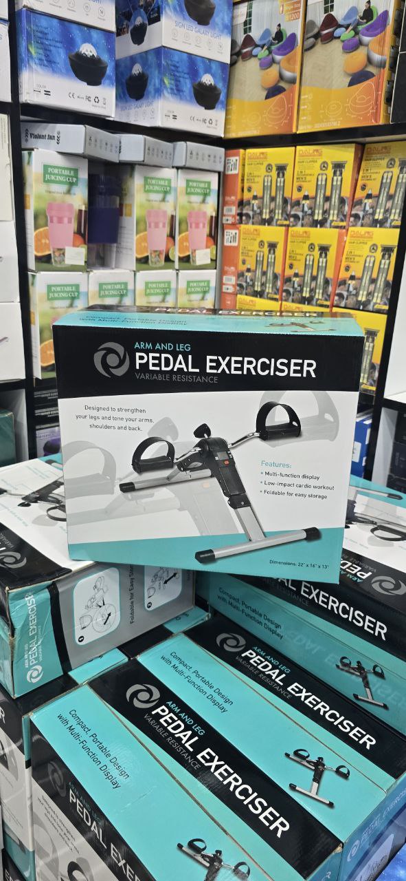 Arm and leg pedal exerciser Mini Vélo, Pédalier Pliable por Jambes et Bras, Résistance Réglable avec Ecran LCD