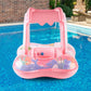 عوامة نجاة قابلة للنفخ للسباحة مع مظلة للطفل Bouée De Sauvetage Flotteur De Natation Pour Bébé Gonflable Avec Pare Soleil