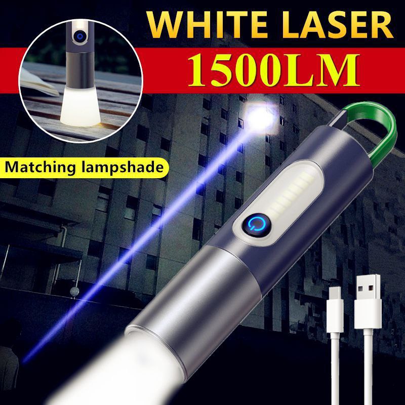 مصباح يدوي LED، قابل لإعادة الشحن عبر USB، قابل للتكبير والتصغير، 4 أوضاع Flashlight Lampe de poche à lumière LED, Rechargeable par USB, Zoomable, 4Modes