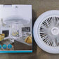 مروحة سقف مزودة بإضاءة مدمجة وجهاز تحكم عن بعد Ventilateur de plafond avec lumière intégrée et télécommande
