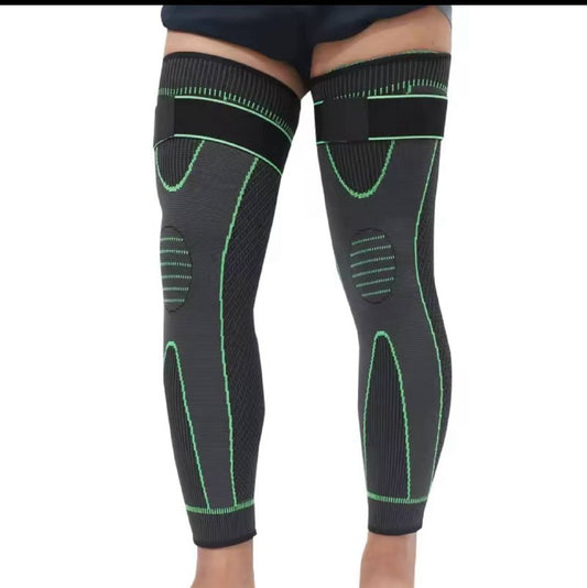 وسادات الركبة الضاغطة المرنة Genouillère de compression élastique avec sangle