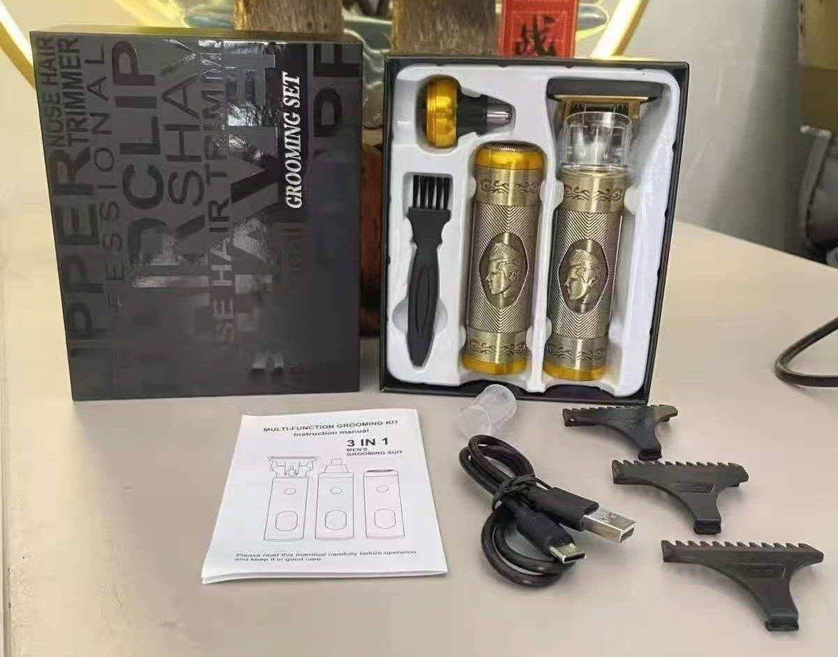 ماكينة حلاقة كهربائية متعددة الوظائف 3 في 1 قابلة للشحن Tondeuse électrique multifonction 3-en-1 rechargeable