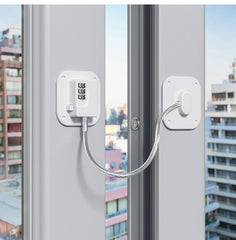 Verrou de sécurité de fenêtre à mot de passe قفل أمان مُحسّن بكلمة مرور للنوافذ لحماية الثلاجة وقفل الأطفال وأبواب الخزانة