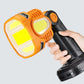 Lampe Torche LED Rechargeable USB avec COB مصباح يدوي LED قابل لإعادة الشحن عبر USB مع COB