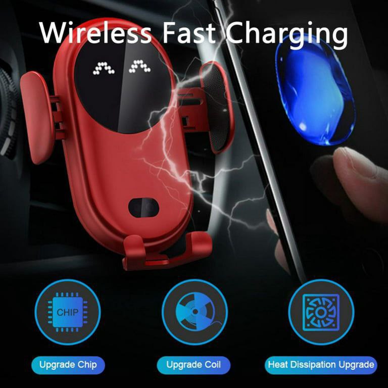حامل شاحن السيارة اللاسلكي، تثبيت تلقائي، دوران 360 درجة Support de chargeur sans fil de voiture