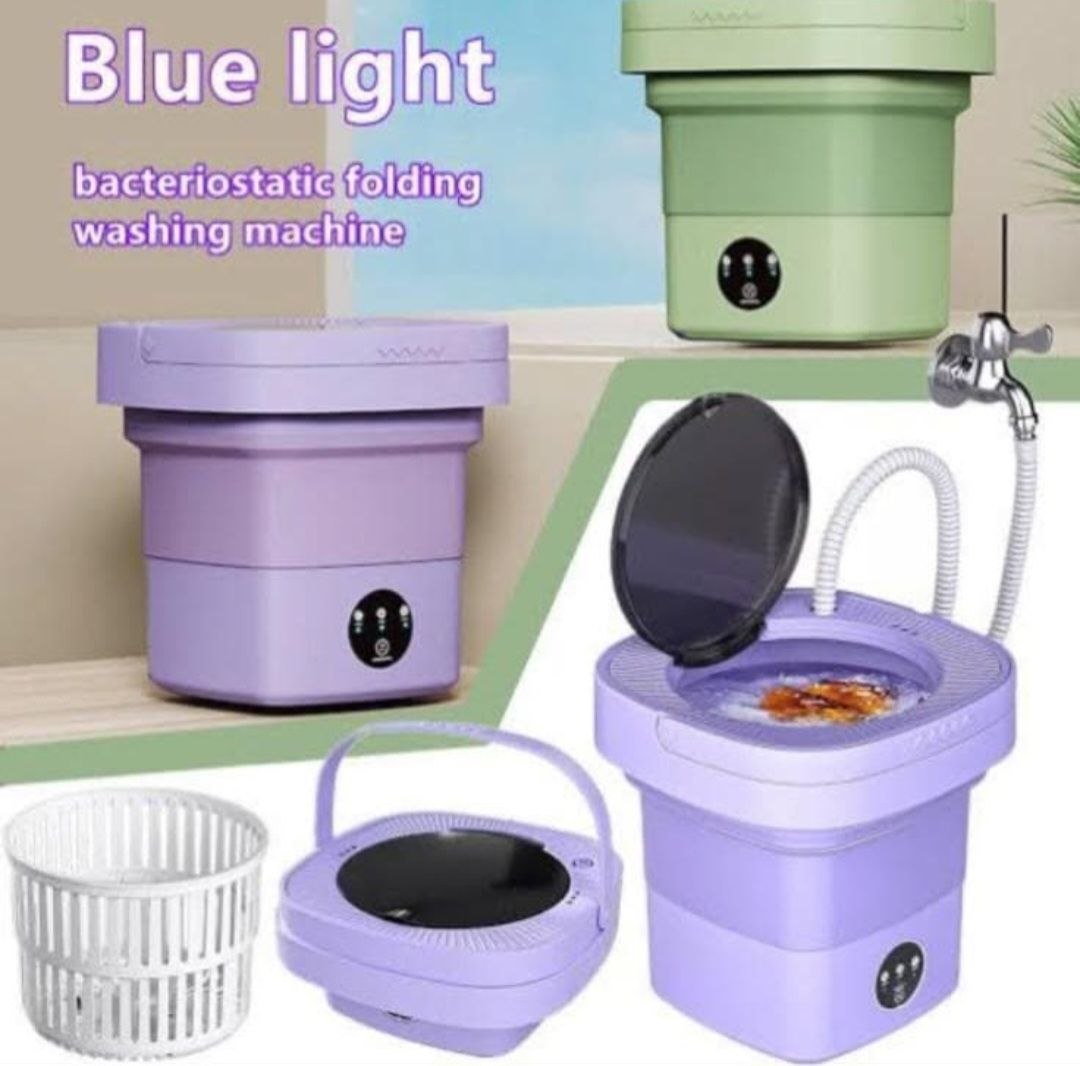 غسالة صغيرة محمولة قابلة للطي بسعة Mini-machine à laver portable pliable de 6,5 L