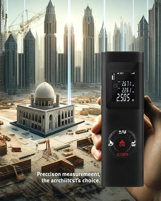 Télémètre laser numérique portable جهاز قياس المسافة بالليزر الرقمي المحمول