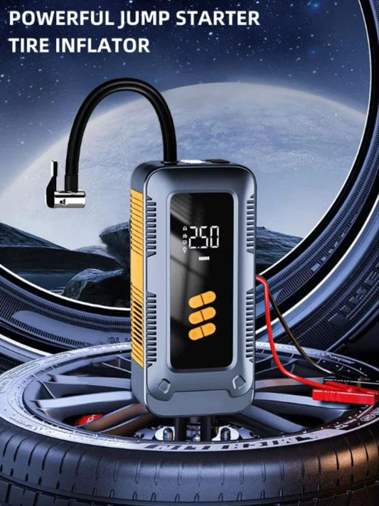 Jump starter Tire Inflator Démarreur multifonction portable جهاز بدء تشغيل متعدد الوظائف محمول