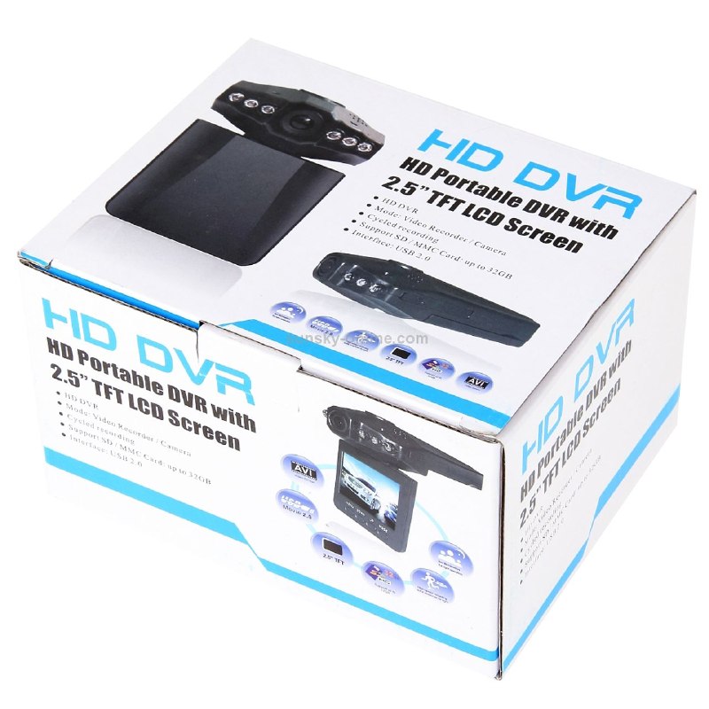 مسجل فيديو رقمي محمول عالي الدقة Enregistreur vidéo numérique portable DVR haute définition