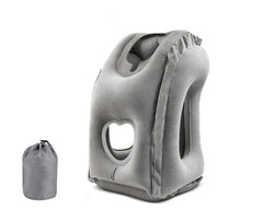 وسادة سفر قابلة للنفخ لدعم الرأس والرقبة وأسفل الظهر