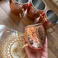 Tasses en cuivre Moscow Mule Mug أكواب نحاسية 2pcs